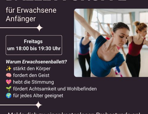 Neue Ballettgruppe für Erwachsene Anfänger!