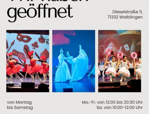 wir haben wieder geöffnet!